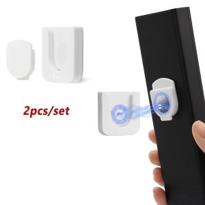 2pcs/set Upgraded Magnetic Remote &Cell Phone Holde Adhesivet Wall Mount Organizer for TV&AC Remotes