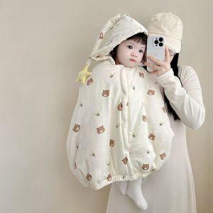 Jubah Bayi Musim Luruh Musim Sejuk Luar Yang Sangat Comel Tebal Jubah Pemanasan Musim Sejuk Bayi Selimut Pelukan Kot Luar Halang Angin Panjang Lelaki
