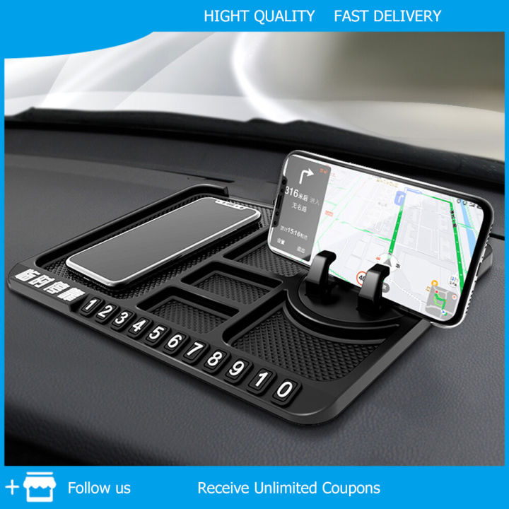 Car Dashboard Anti Slip Mat Sticky Pad Mobile Phone Holder Stand