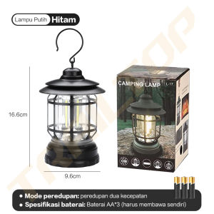 [READY] TrailTop Lampu Camping Lampu Lentera Lampu LED Baterai Lampu Tenda Camping LED Emergency