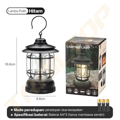 [READY] TrailTop Lampu Camping Lampu Lentera Lampu LED Baterai Lampu Tenda Camping LED Emergency