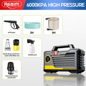 REAIM High Pressure Washer for Car Wash Motorcycle Home Garden Cleaning with Spray Gun Foam Bottle