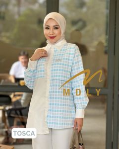 MDLY Baju kemeja atasan wanita/Kemeja Kotak/Kemeja Casual Kekinian/Gaura Shirt by MDLY