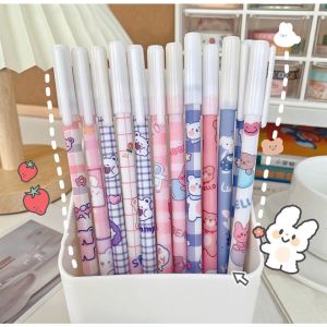 GoLIving Pulpen 1 set (12pcs) Pulpen Gel apus Karakter Animal/Pulpen Erasable / Bolpoin Tinta Bisa Di Hapus Alat Tulis Sekolah