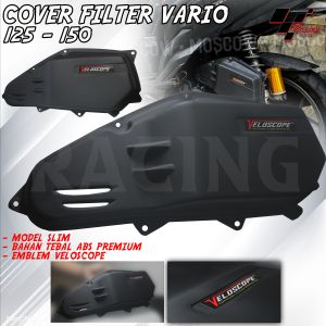 PENUTUP COVER FILTER VELOSCOPE VARIO 125 150 PCX CBU VARTECH BOX PELINDUNG SLIM SARINGAN UDARA PNP