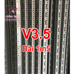 Sắt V lỗ V3.5 dài 15m dày 1.6 ly - Lắp ráp kệ v lỗ đa năng Sắt V lỗ  Làm kệ sắt