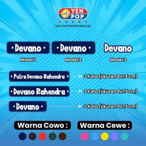 BUNDLING STICKER LABEL BAJU & STICKER DTF UV ( DAPAT 110 Pcs + Bonus )