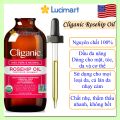 Tinh dầu hữu cơ Cliganic Organic Rosehip Oil nguyên chất dành cho mặt, tóc và cơ thể 120ml [Hàng Mỹ]. 