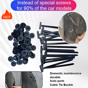🔥Hot sale🔥Car self-locking nylon universal cable tie buckle environmentally friendly buckle wire buckle suitable for all seasons automotive plastic fasteners small size and durable self-locking adjustable cable tie
