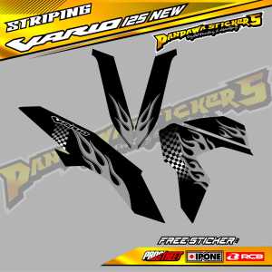 STRIPING VARIASI HONDA VARIO 125 NEW API / STICKER LIST MOTOR VARIO 125 NEW API