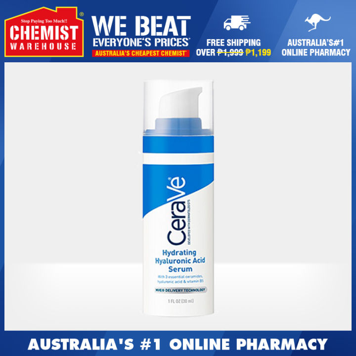 Cerave Hydrating Hyaluronic Acid Serum 30ml Help Maintain the Skin's Natural Barrier MADE IN