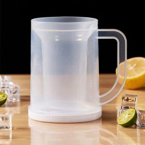 HTF Kitchen Creativity Double Layer Freezing Mug Double Layer Cold Drink Chilled Cup 200ml