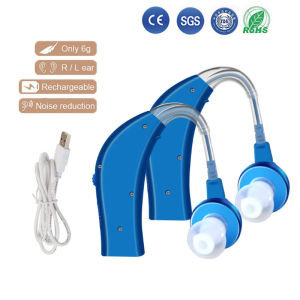 （2 chiếc）máy trợ thính có thể sạc lại USB Máy trợ thính tai nhỏ Máy trợ thính cho người cao tuổi