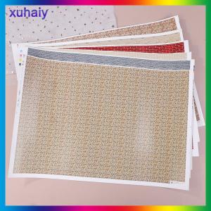 xuhaiy 1Pcs Simulation Road Wall Surface Sticker Model Kits Diy Sand Table Ground Scenes Outdoor Brick Sticker Materials