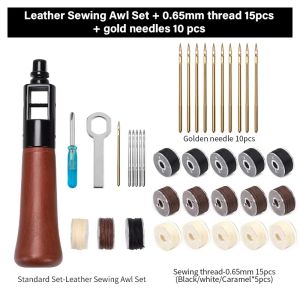 WUTA New Leather Sewing Awl Thread Kit Speedy Stitcher DIY Leather Craft Edge Stitching Tools Kit Shoemaker Canvas RepairFast shipping