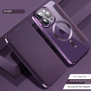 Soft Case Leather Slot Card Holder Wallet Dompet Magnetik Support Magsafe Wireless Charging Phone Case Silikon With Ring Lensa Kamera Kompatibel Untuk Iphone 16 Plus 16 Pro Max 15 Plus 15 Pro Max 14 Plus 14 Pro Max 13 Pro Max 12 Pro Max 11 Pro Max X Xs XR