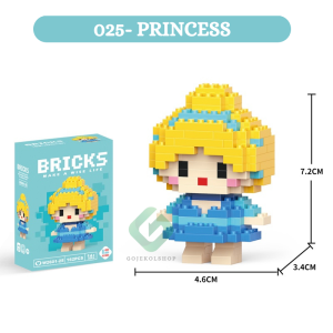 mainan bricks balok / mainan bricks / Nano Block Kartun Mini Bricks Balok Susun Mainan Anak Mainan Edukasi DIY 3DPuzzle Kado Anak