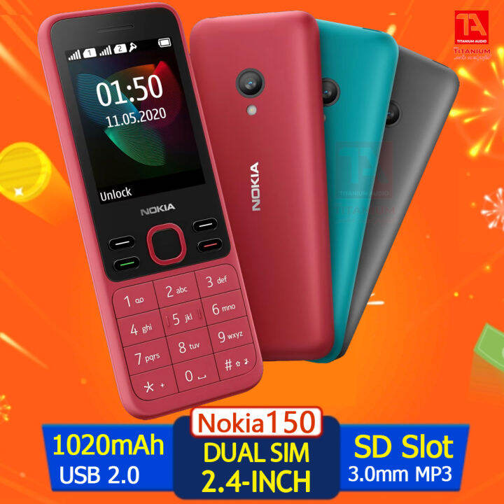 Nokia 150 Original Nokia Phone Keypad Feature Phone Dual Sim with game ...