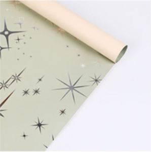20 LEMBAR Flower Wrapping Paper Dua Warna Kertas Buket Bunga Florist Cellophane Pastel Ecer KB6022