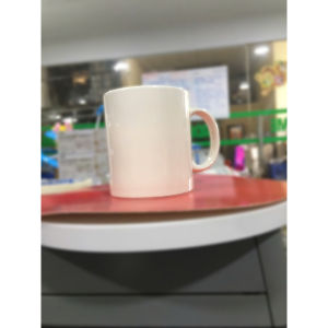 Cốc Nước Sứ TADAHOME Cách Nhiệt Ly Sứ Trắng Trơn Có Quai 350ml