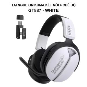 Tai Nghe Onikuma GT887 Kết Nối 4 Chế Độ - Tai Nghe Chụp Tai Kèm Micro Xoay Tiện Dụng