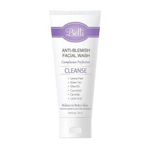 Belli Skincare Anti-Blemish Facial Wash Gel Cleanser for Face Anti Acne for sensitive skin pregnancy safe Natural Extract Face Wash for All skin types 6.5 Ounces
