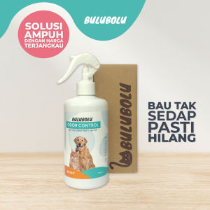 Bulubolu Odor Control Spray Penghilang Bau Pesing/Kotoran Hewan dan Segala Bau Tak Sedap Membunuh Bakteri dengan Aroma Tropis Kelapa Jeruk 500ml (Varian BRIGHT)