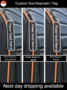 Custom Text / Name Keychain Tag – Durable Soft & Flexible | Personalised for Everyday Use
