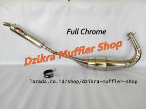 Knalpot Ninja 150 R RR SS 2 tak kolong kenalpot racing muffler chrome krom