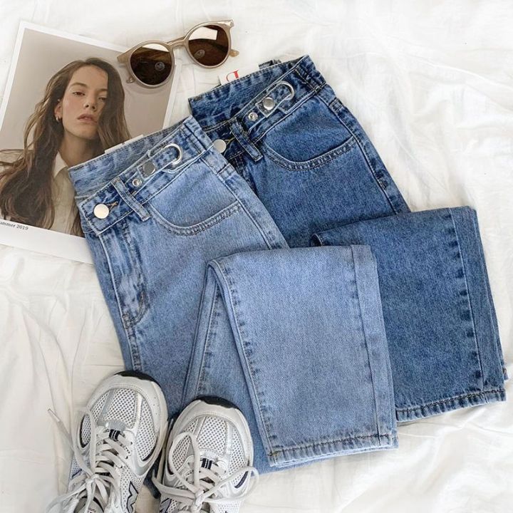 Denim Baggy Pants 2019 K27 Celana Jeans Wanita Highwaist Boyfriend