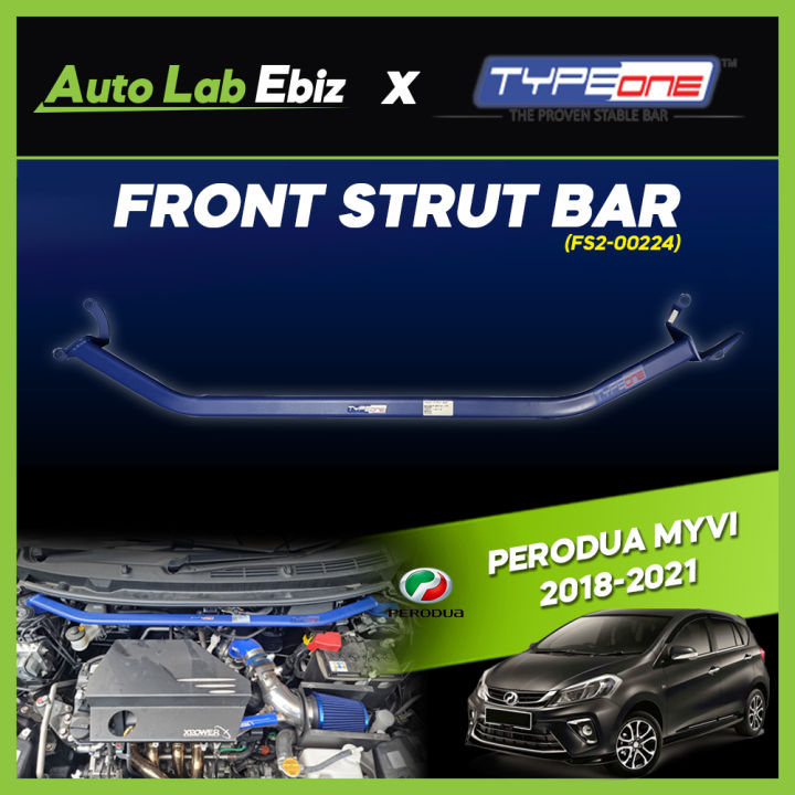 Perodua Myvi 20182021 TypeOne Safety Front Strut Bar (FL400224) Lazada