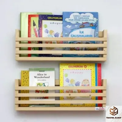 Rak Buku Kayu Gantung Rak Majalah Rak Novel Rak Komix Rak Foto Tempat Quran Iqra juzama Rak Serbaguna Dekorasi Dinding Aesthetic