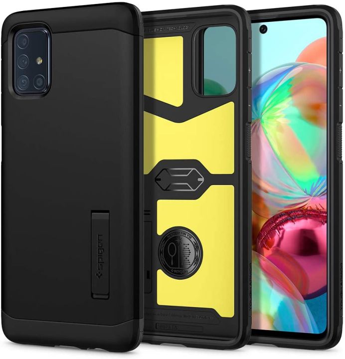 Spigen Galaxy A71 (2020) Case Tough Armor Black Military Grade