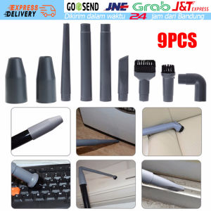9Pcs/Set Kepala Vacuum Cleaner Penyedot Debu Mini Kepala Sikat Vacuum Cleaner Aksesoris Vacuum Cleaner Attachment Parts Set Fits Most Vacuum Cleaners