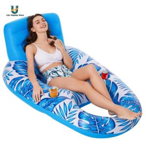 Inflatable Pool Floating Row Foldable Water Lounger for Beach Pool Party [Ueb Flagship Store]