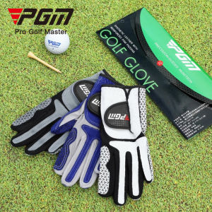 PGM Golf Gloves for Mens Stretchable Breathable Left Right Handed Men Golf Glove with Anti-slip Particles Design ST037