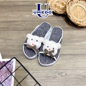 Dép quai ngang UMEDO cho bé đế xuồng thời trang hình gấu cute 3 màu xinh xắn - TT469