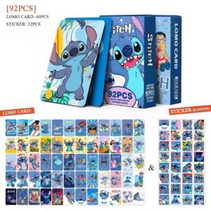92pc Anime Lilo & Stitch Double Sided Color Printing Card Anime Peripheral Collection Card