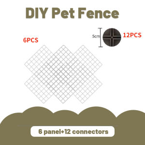 35*35CM Kandang Hewan Pagar Kandang Hamster Burung Pagar Besi DIY Kandang Hewan Peliharaan Pet Cage