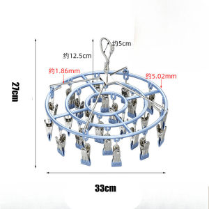 24 Clip Drying Sock Drying Rack Multi-clip Household Hanging Rack Multi-functional Cool Underwear Drying Sock Clip