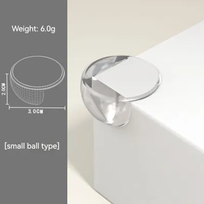 6/12 Pcs Mini Droplets Transparent Corner Protector/Guard Silicon Desk Edge Guard & Baby Safety Anti Collision Guards