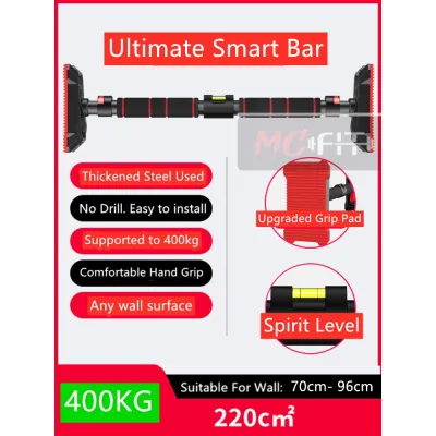 MCFIT Ultimate 400kg Workout Pull Up Bar for Any Wall Surface Ultra Large Pad Chin Up Bar Muscle Up Fitness Home Gym 单杠
