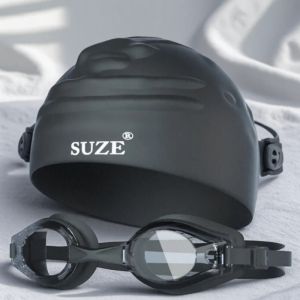 Winmax High Definition Anti Fog Swimming Goggles with Comfortable Silicone Seal Swim Cap and Storage Box for Adults and Kids