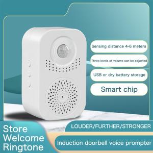 PENGQ Wireless For Shop Entry Company Reminder Alarm Infrared Detector Smart Doorbell Guest Welcome Chime PIR Motion Sensor Door Bell