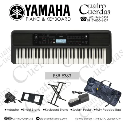 Yamaha PSR E383 Original (No to Fake/Sticker Dashboard) and Original Yamaha Adaptor