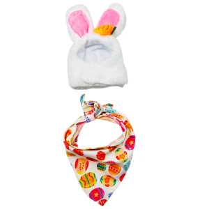 Thời trang phục sinh hiên gooses trang phục vườn trang phục với THỎ MŨ bịt tai khăn quàng cổ nhiều màu Phụ kiện cho bãi cỏ tượng
