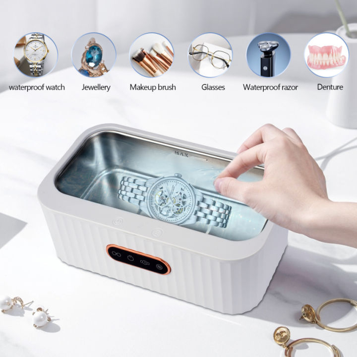 Ultrasonic Cleaner 400ML Jewelry Cleaner Machine with Washing