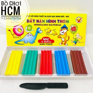 [RẺ] Đồ chơi đất nặn hình 5 màu có mùi thơm dành cho bé thích nặn đất sét tạo hình đồ vật từ đất sáp học thủ công