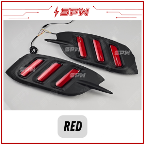 Honda Civic FC (2016-2021) Reflector LED MUSTANG Rear Bumper Reflector DRL Brake Light Running Signal Rear Spotlight Rear Fog Lamp Fog Light Spot Light Foglamp Spotlight 2016 2017 2018 2019 2020 2021