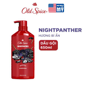 Dầu gội nước hoa Old Spice Night Panther 650ml hương thơm nam tính lưu hương lâu mang đến cảm giác tự tin cho bạn
